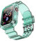 NotoCity Correa Compatible con Apple Watch SE, para Apple Watch Serie 8/7/6/5/4/3/2/1 38mm 40mm 41mm Correa de Repuesto con Funda, Creativa,Transparente (Verde oscuro)