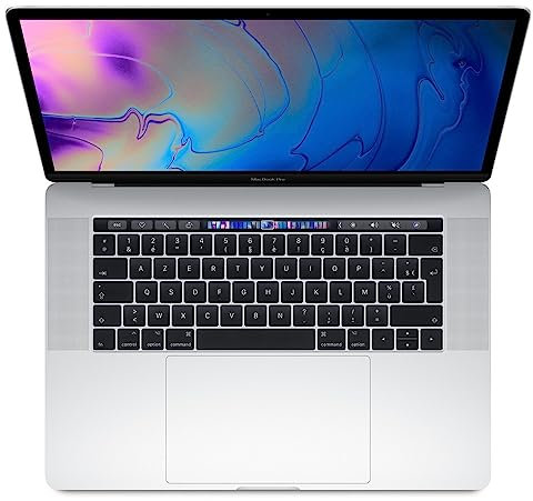 2018 Apple MacBook Pro mit 2.9GHz Intel Core i9 (15 Zoll, 32GB RAM, 512GB SSD) (QWERTY English) Silber (Generalüberholt)