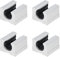 4 Stücke SBR12UU 12mm Aluminium Linearlager CNC Teile Öffnen Linearkugellager Gleitblock fürür Linearschiene SBR12