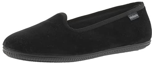 victoria Bailarinas Oda Terciopelo & Ribete Al Tono 1049114 para Mujer Negro 37