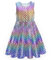 VIKITA Mädchen Kleid Sommerkleid Kinder Kleider Meerjungfrau Ärmellos JX0995 7-8 Jahre