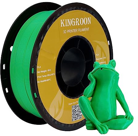 kingroon 3D Printer Filament PLA 3D-Druckerfilament,… (Polymilchsäure, PLA Grün)