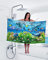 Tomifine Strandtuch Mikrofaser Badetuch Bedrucktes Delfin und Unterwasserwelt Badetuch Weichheit Saugfähigkeit (70 x 150 cm,Delfin a)