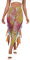 Shukqueen Damen Meerjungfrauen-Leggings, hohe Taille, Fischschuppen-Druck, mit Flossen, Halloween-Schlanke Hose, gold, S