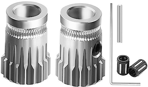 VOANZO 3D-Drucker Extruder Dual Gear MK2 und MK3 Teile Drive Gear Kit Gears Extrusion Wheel für DIY Prusa i3