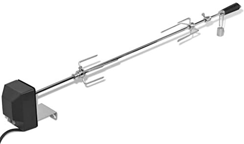 SKM Spiedo motorizzato da rosticceria in Acciaio 1000 mm (2,55) kg