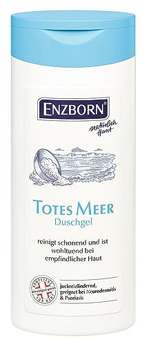 Enzborn Totes Meer Duschgel | Reinigt sanft und schonend | Lindert Juckreiz | Besonders geeignet bei Neurodermitis und Psoriasis | 2 x 250 ml