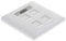 Quad Data Wall Outlet Face Plate 4 Port RJ45/RJ11 Ethernet Network Socket