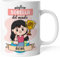Caribu design Tazza Miglior Sorella del Mondo Personalizzata con Nome e Colore Capelli - Idea Regalo Originale per Natale, Festa dei Nonni, Compleanno Donna Ragazza (Sorella)