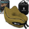 SNUGL Nackenkissen Memory Foam Waschbar & Verstellbar | Kuscheliges Nacken Reisekissen Für Flugzeug, Auto & Unterwegs | Reise-Kissen Nackenhörnchen, Neck Travel Pillow (Dunkelgelb, Erwachsener Normal)