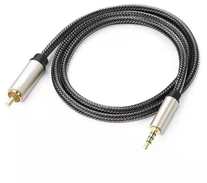 Luochahaishi Digital Coaxial Audio Video Cable HDTV Stereo Spdif RCA Coaxial to 3.5mm Male Jack Plug Line for Stereo Receiver Speakers Projector 1.5 Meter