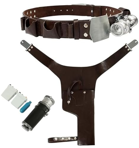 Fortunezone Herren Han Solo Gürtel Halloween Cosplay Kostüm Zubehör Gürtel Leder Braun