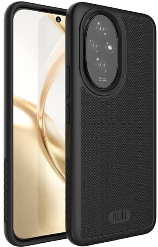 TUDIA DualShield Grip progettata per Cover Honor 200 5G (2024), [MergeGrip] Custodia protettiva a doppio strato di grado militare antiurto sottile resistente (Nero opaco)