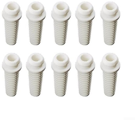 10Pcs Cable Sleeve, Cable Gland Connector Rubber Boot Protector Sleeve for Mobile Phone Charger Power Tools(7.5MM-white)