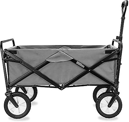 DDNGEJ Carrelli per carrelli, Carrello da Giardino Pieghevole Carrello per carichi Pesanti Carrello Multifunzione per Campeggio all'apertoSupermercato con 4 Ruote, Loa