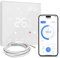 Thermostat Für Elektrische Fußbodenheizung, Smart WiFi Programmierbar Raumthermostat Unterstützen Alexa, Google Home Sprachsteuerung und Smart Life App Fernbedienung (16A, 3600Wat, 2.4GHz-WiFi)