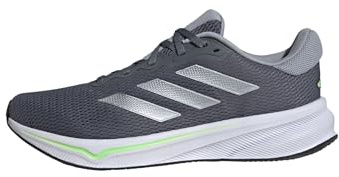 Adidas Herren Response Runner Shoes, Onix/Halo Silver/Lime Burst, 41 1/3 EU