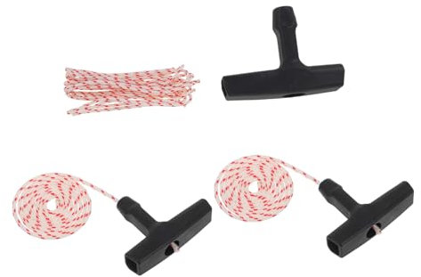 Mipcase 3sets Robust Lawn Mower Starter Rope Drawstring Handles Recoil Pull Cord for