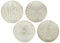 4 Sottopiatti rotondi d38 oro decorazione tavola di natale tovagliette natalizie eleganti in pvc