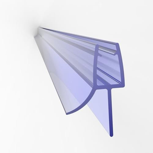 LEMMO Duschdichtung 40/50/60/70/80/90/100/120/185/195cm Ersatzdichtung Glasstärken Dichtung für 5mm,6mm Gummidichtung Dusch dichtungslippe PVC Dichtung (transparent, C70)