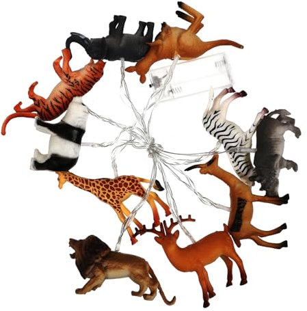 Cabilock Led Lichterkette Tierform Warmweiß Led Handgefertigt Batteriebetrieben Dekor Beleuchtung Für Kinderzimmer Wohnzimmer Garten Schlafzimmer