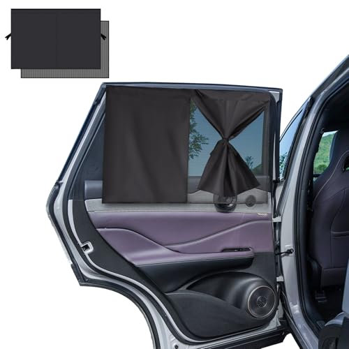 2 Stück Sonnenschutz Auto Baby,Magnetisch Auto Kinder,Vorhang UV Schutz,Autofenster Sonnenschutz Kinder,Sonnenblende Auto Kinder fit 99% Autos,Privatsphäre Für Ihre Familie