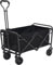 Brixy Bollerwagen - Faltbar - 100KG Tragkraft - Drehbare Räder - 90 x 50 x 75 CM - Verstellbar - Schwarz