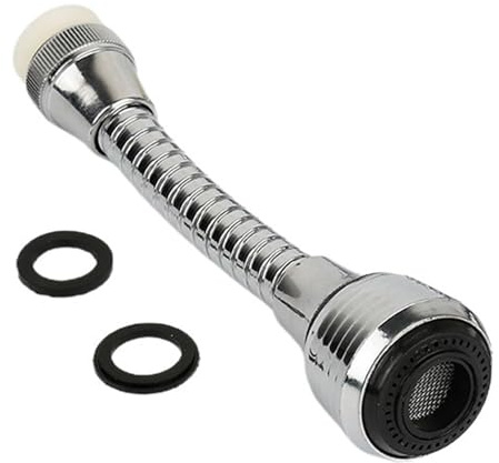 Tickery Adapter Tube - Tap on Extensor, which Saves Water with 360° Rotation | Multipurpose Spray Extension for Kitchen Sink and Bathroom Taps