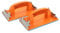 HOMSFOU 2pcs Self-Adhesive Sandpaper Holder Kit Tools Sander Tool Belt Finger Sanding Drill Sandpaper Blocks Handheld Sandpaper Cleaner Cap Straightener Drywall Vacuum Sander Pads Plastic