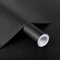 Honcet Black Vinyl Wrap Matt, 60x600cm Self Adhesive Wallpaper Black Vinyl, Sticky Back Plastic for Furniture Kitchen Worktop Cupboards