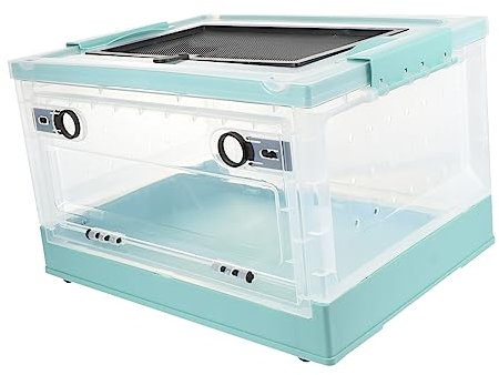 Yardwe Hamsterkäfig Aus Kunststoff Mit Atmungsaktivem Design Mehrere Luftlöcher Für Gute Luftzirkulation Leicht Und Kompakt Vorder Und Oberseite Separat Öffnbar Für Hamsterzuchtbox