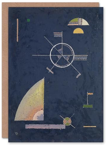 Artery8 Wassily Kandinsky Art Card Dull Gray Abstract Painting