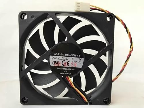 Cooling Fan A8010-18RA-3DN-F1 5V 0.25A 8CM 8010 FAN