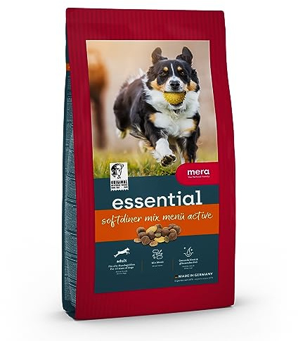 MERA Essential Softdiner 2kg Hundefutter trocken mit viel Omega-3 & 6 | Alleinfutter - gesunde, ausgewogene Rezeptur mit natürlichen Zutaten, unterstützt Haut & Fell, für alle Rassen geeignet