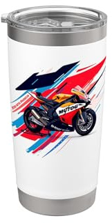Ride With Passion Der Nervenkitzel eines jeden Champion-Abenteuers Doppelwandiger Edelstahl-Thermobecher