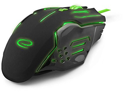 Apache Gaming Raton óptico, (6 botones, cable USB), Verde