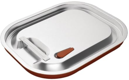 Vogue Sealable Lid St/St - GN 1/2 | Airtight silicone seal retains heat and stops leaks during busy transit, keeping hot food safe above 60°C.