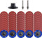 NYXCL 50Pcs Mixup Roll Lock Quick Change Discs Set, 2 inch A/O Sanding Discs with 1/4 Holder, for Die Grinder Surface Prep Strip Grind Polish Finish Burr Rust Paint Removal，Surface Conditioning Discs