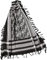 Harrys-Collection PLO Pali Tuch Schal in 20 Farben 100% Baumwolle dick, Farben:BW-grau