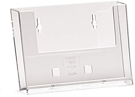 Taymar® Porte-cartes postales/porte-prospectus mural en format A6 paysage, transparent