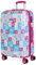 ITACA - Valise Fille Enfant Moyenne Valise Enfant Garcon Bagages Enfant Valise Petite Fille. Valise Enfant Roulette, Bleu-Fuchsia