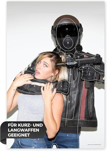 Große Zielscheiben Hostage Target Danielle Valkyrie / 53 x 80 cm/Papier 120g/m²