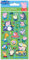 Paper Projects 01.70.06.154 Peppa und George Pig Grün glitzernde wiederverwendbare Aufkleber, 19,5 cm x 9,5 cm