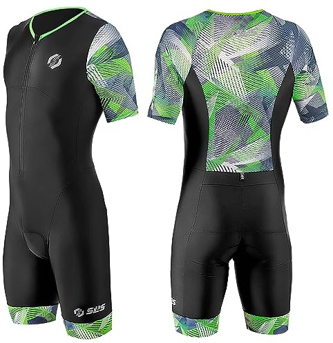 SLS3 Combinaisons de triathlon pour homme – Combinaison de triathlon à manches aérodynamiques pour homme – Triathlon Pro FX Fabrics – Combinaison de triathlon pour homme de qualité supérieure