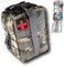 Erste-Hilfe-Set, grau, taktisch, Molle, Komplettset, kompakt, 103-teilig, mit Überlebensdecke, Verbands-Set. Entworfen für Haus, Wandern, Arbeit, Auto, Jagd, Sport (grau)