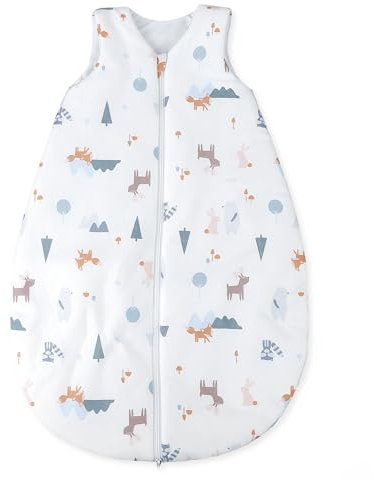 Julius Zöllner Baby Sommerschlafsack aus 100Prozent Jersey Baumwolle, Größe 86 , Standard 100 by OEKO-TEX, Little Fox