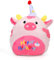 Zaloife Happy Birthday Kuh Plüschtier Rosa, Geburtstag Kuscheltier 27cm, Stofftier Plush, Lustiges Superweiches Plüsch Puppe Geschenk für Kinder