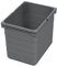 eins2vier Abfallsammler Höhe: 250 mm Volumen 15 Liter 306 x 230 mm dunkelgrau 5078 Abfalltrennsystem Mülleimer Komposteimer von SOTECH