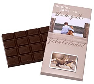 Jack's Schokolade Kind & Hund / Schön, dass es dich gibt / Vollmilchschokolade / Schöne Geschenkidee / 100g