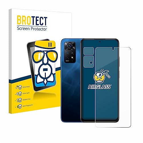 BROTECT Schutzglas für Xiaomi Redmi Note 11 Pro 5G | (Display+Kamera) Transparenter Displayschutz Made in Germany Schutzfolie Panzer Folie Glas 9H Einfache Montage Clear